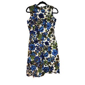 Vintage handmade unhemmed  womens dress metal zipper see measurements